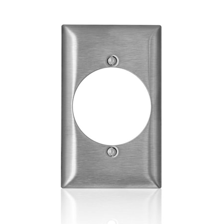 Leviton Leviton C-Series Stainless Steel 1 gang Metal Single Outlet Wall Plate 1 pk SL723-000